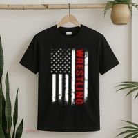 Wrestling American Usa Flag T-Shirt thumb 2