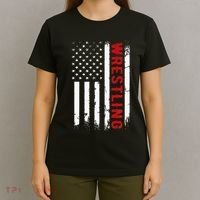 Wrestling American Usa Flag T-Shirt thumb 4