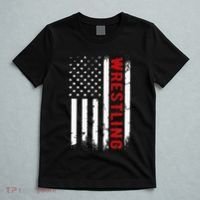 Wrestling American Usa Flag T-Shirt thumb 5