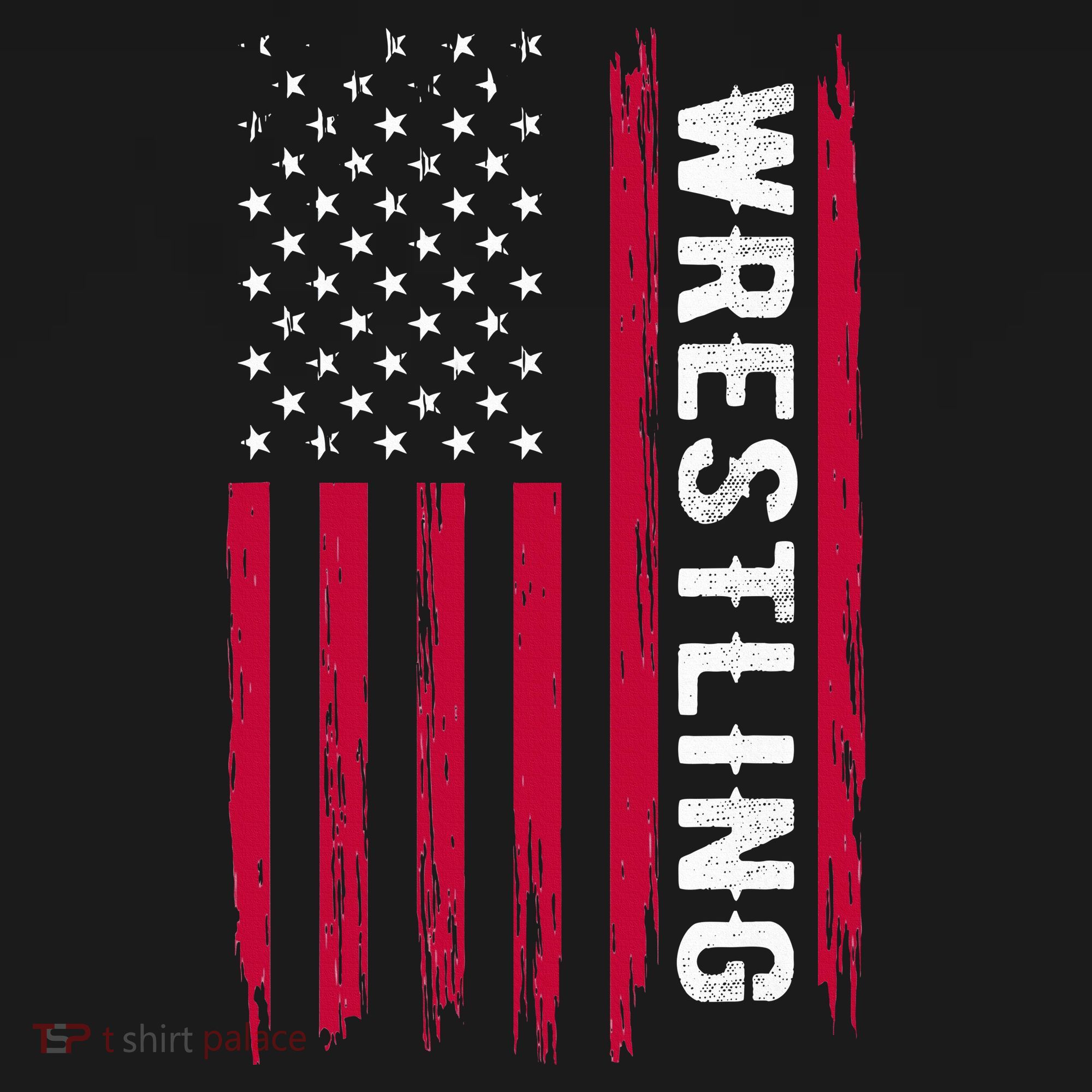 Wrestling American Usa Flag Funny Wrestle Boy Wrestling Women's Hoodie