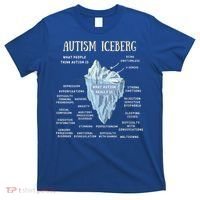Wo Accept Understand Love Autism Awareness Autism Iceberg V-Neck T-Shirt thumb 0