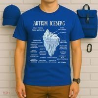 Wo Accept Understand Love Autism Awareness Autism Iceberg V-Neck T-Shirt thumb 6