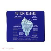 Wo Accept Understand Love Autism Awareness Autism Iceberg V-Neck Mousepad thumb 0