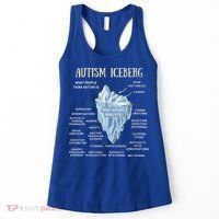 Wo Accept Understand Love Autism Awareness Autism Iceberg V-Neck Women's Tank Top thumb 0