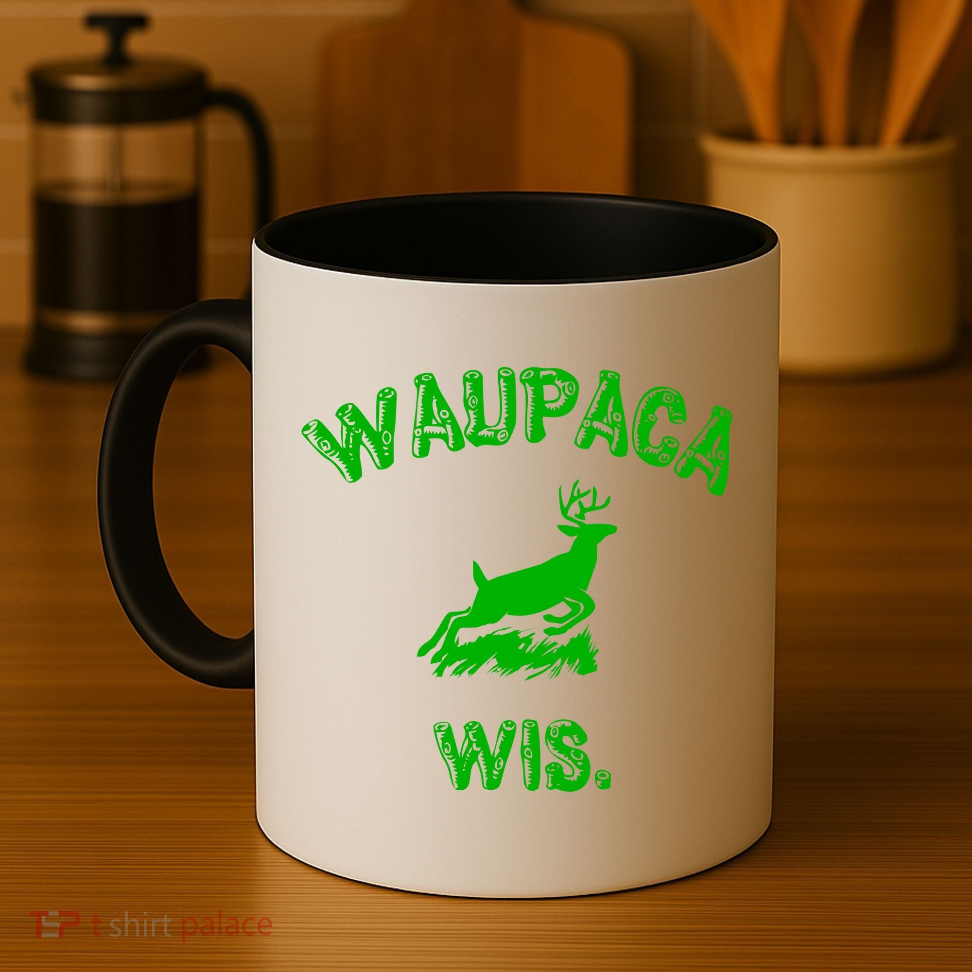 Waupaca Wis. Dustin Deer Coffee Mug