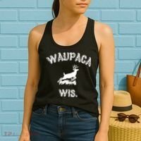 Waupaca Wis. Dustin Deer Women's Tank Top thumb 2