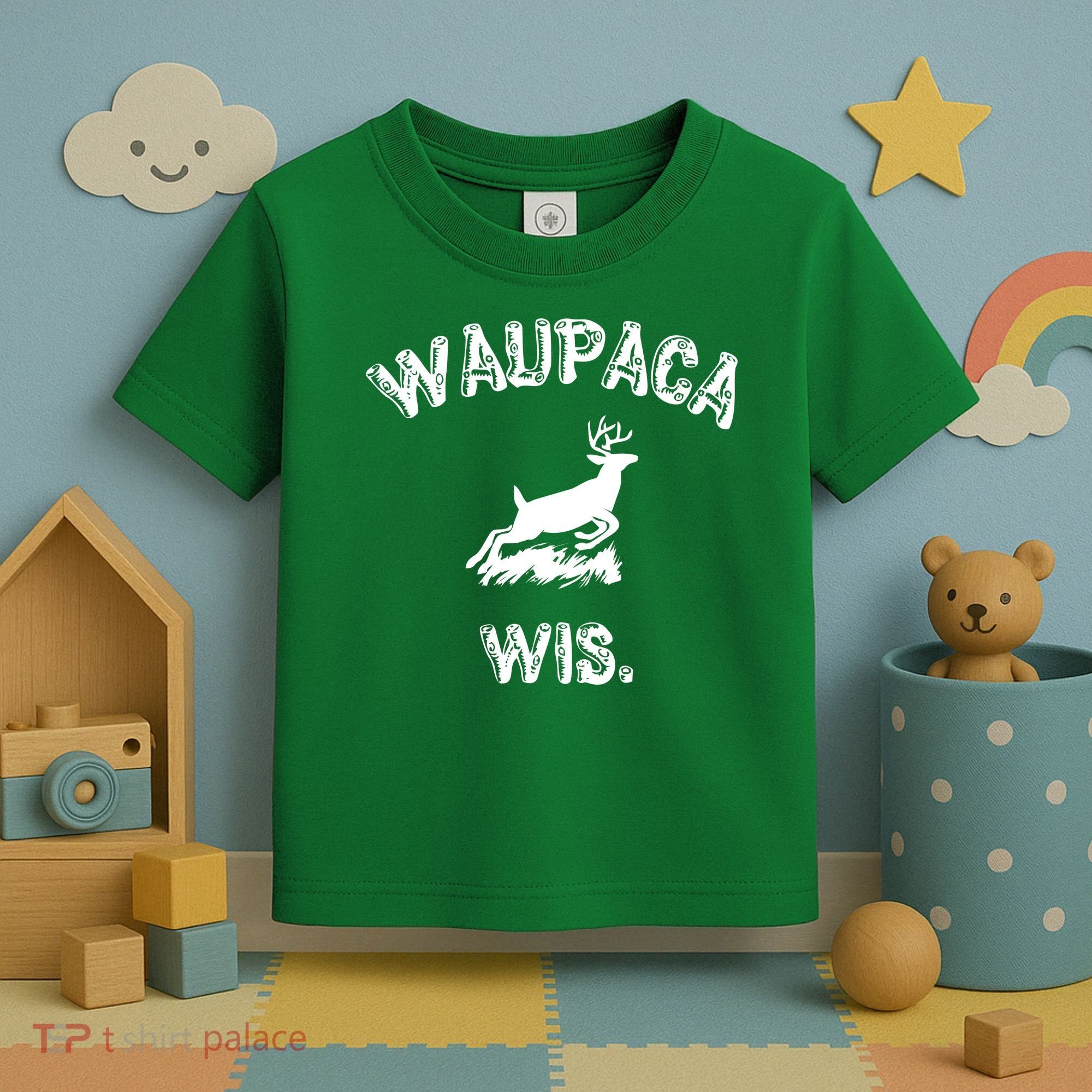Waupaca Wis. Dustin Deer Toddler T-Shirt