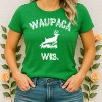 Waupaca Wis. Dustin Deer Women's T-Shirt thumb 2