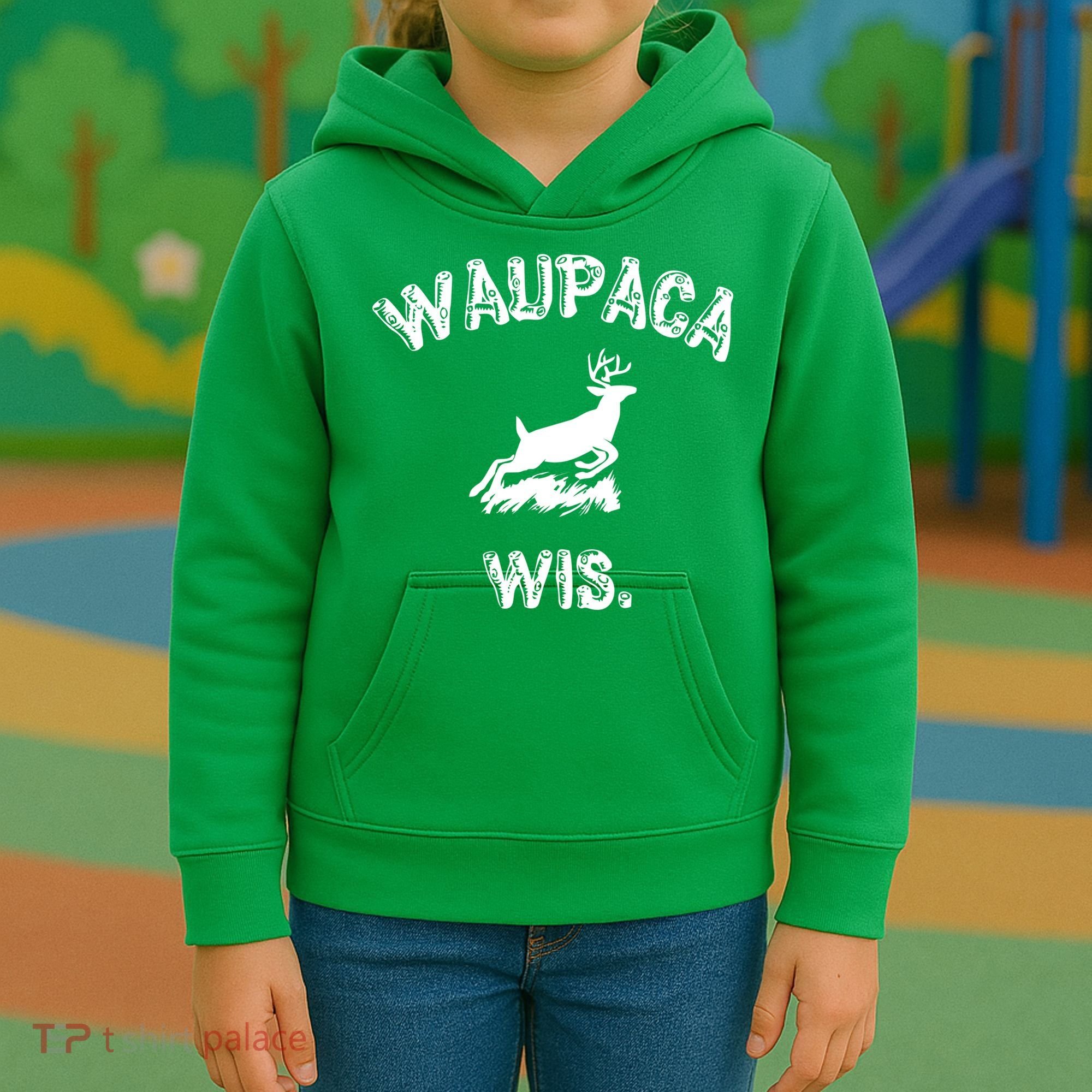 Waupaca Wis. Dustin Deer Kids Hoodie