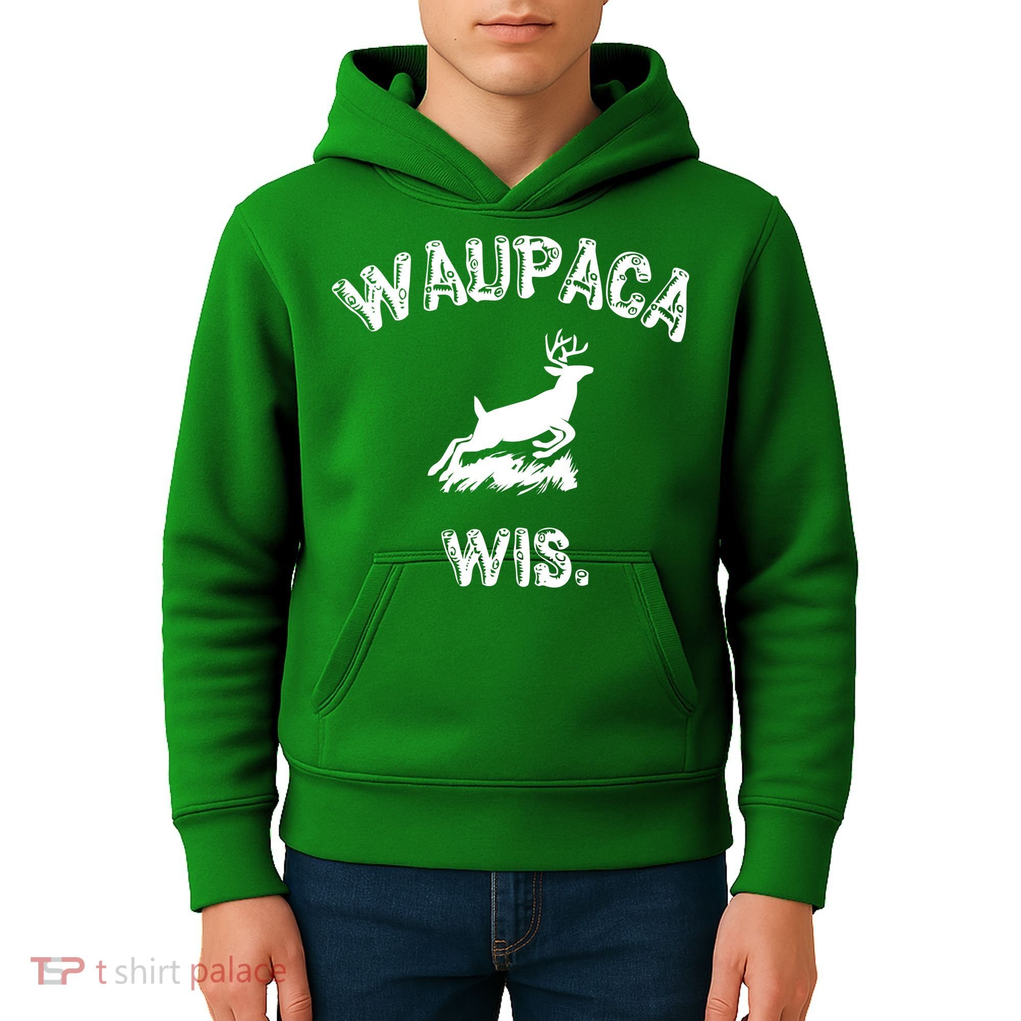 Waupaca Wis. Dustin Deer Kids Hoodie