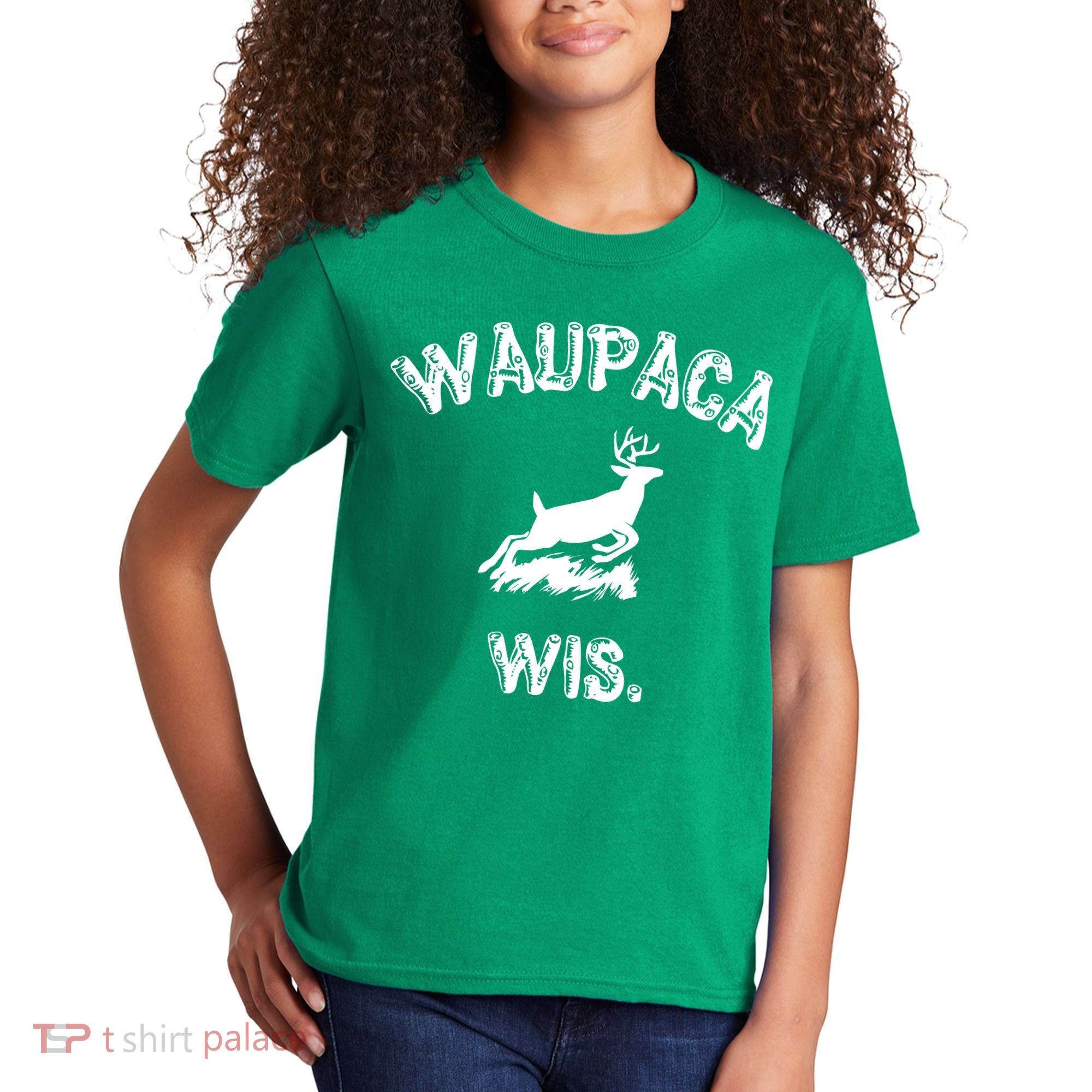 Waupaca Wis. Dustin Deer Kids T-Shirt
