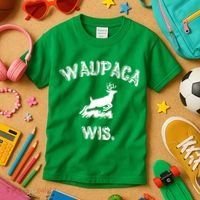 Waupaca Wis. Dustin Deer Kids T-Shirt thumb 3