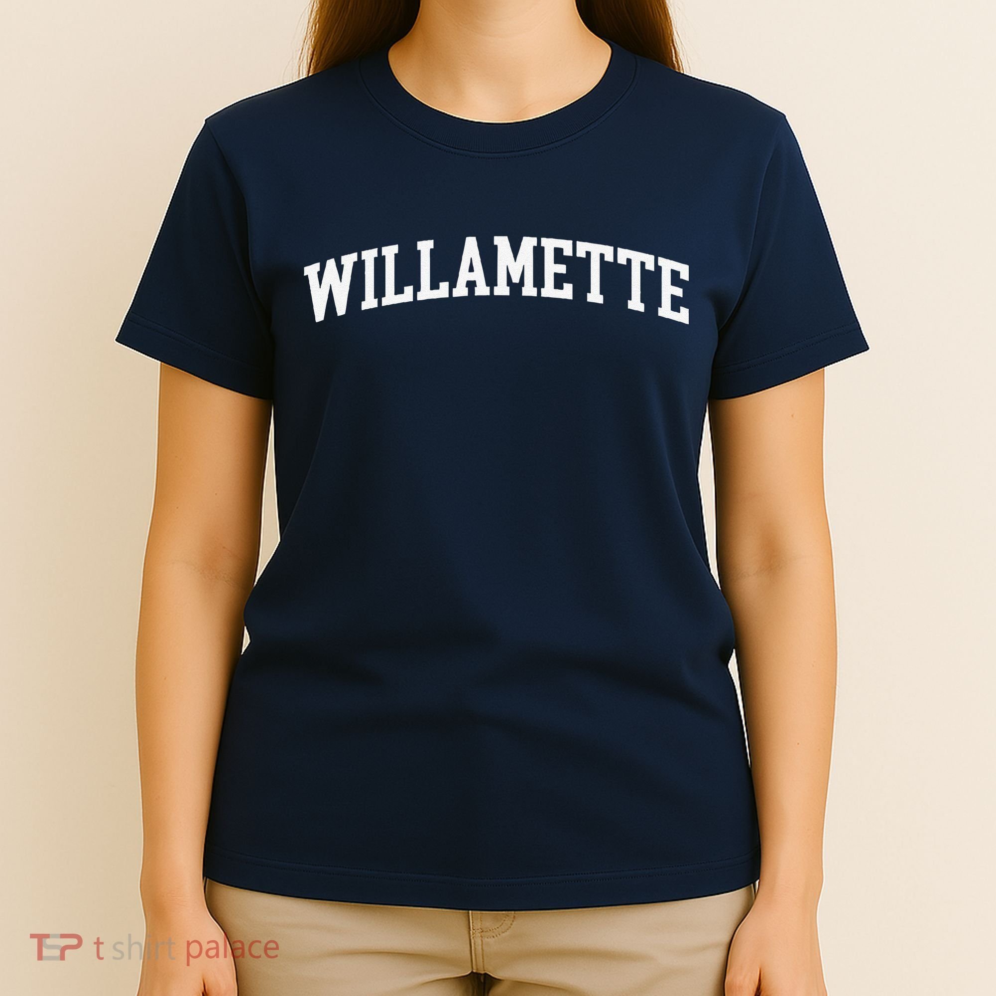 Willamette Arch Vintage Retro College Athletic Sports T-Shirt