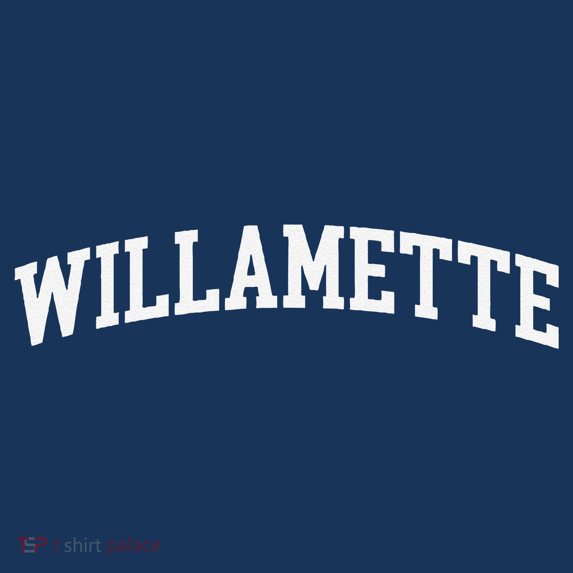 Willamette Arch Vintage Retro College Athletic Sports T-Shirt