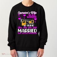 Wedding Anniversary Valentine's Day Mobile Crane Operator Gift Women's Sweatshirt thumb 0