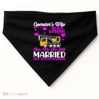 Wedding Anniversary Valentine's Day Mobile Crane Operator Gift USA-Made Doggie Bandana thumb 0