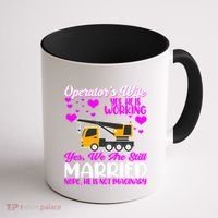 Wedding Anniversary Valentine's Day Mobile Crane Operator Gift Coffee Mug thumb 1