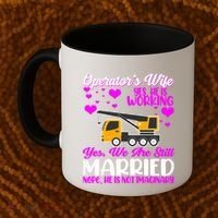 Wedding Anniversary Valentine's Day Mobile Crane Operator Gift Coffee Mug thumb 2
