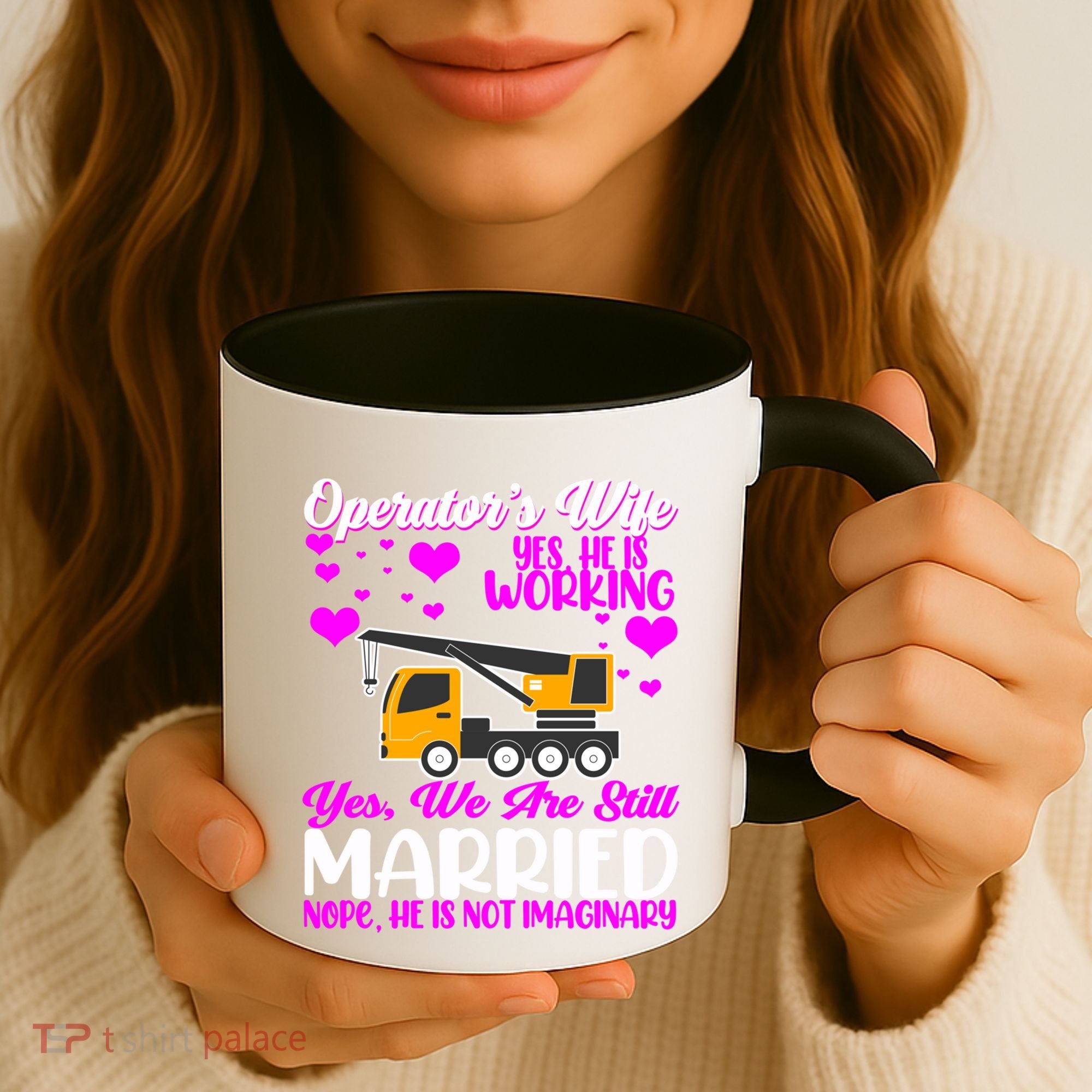 Wedding Anniversary Valentine's Day Mobile Crane Operator Gift Coffee Mug
