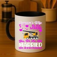 Wedding Anniversary Valentine's Day Mobile Crane Operator Gift Coffee Mug thumb 4