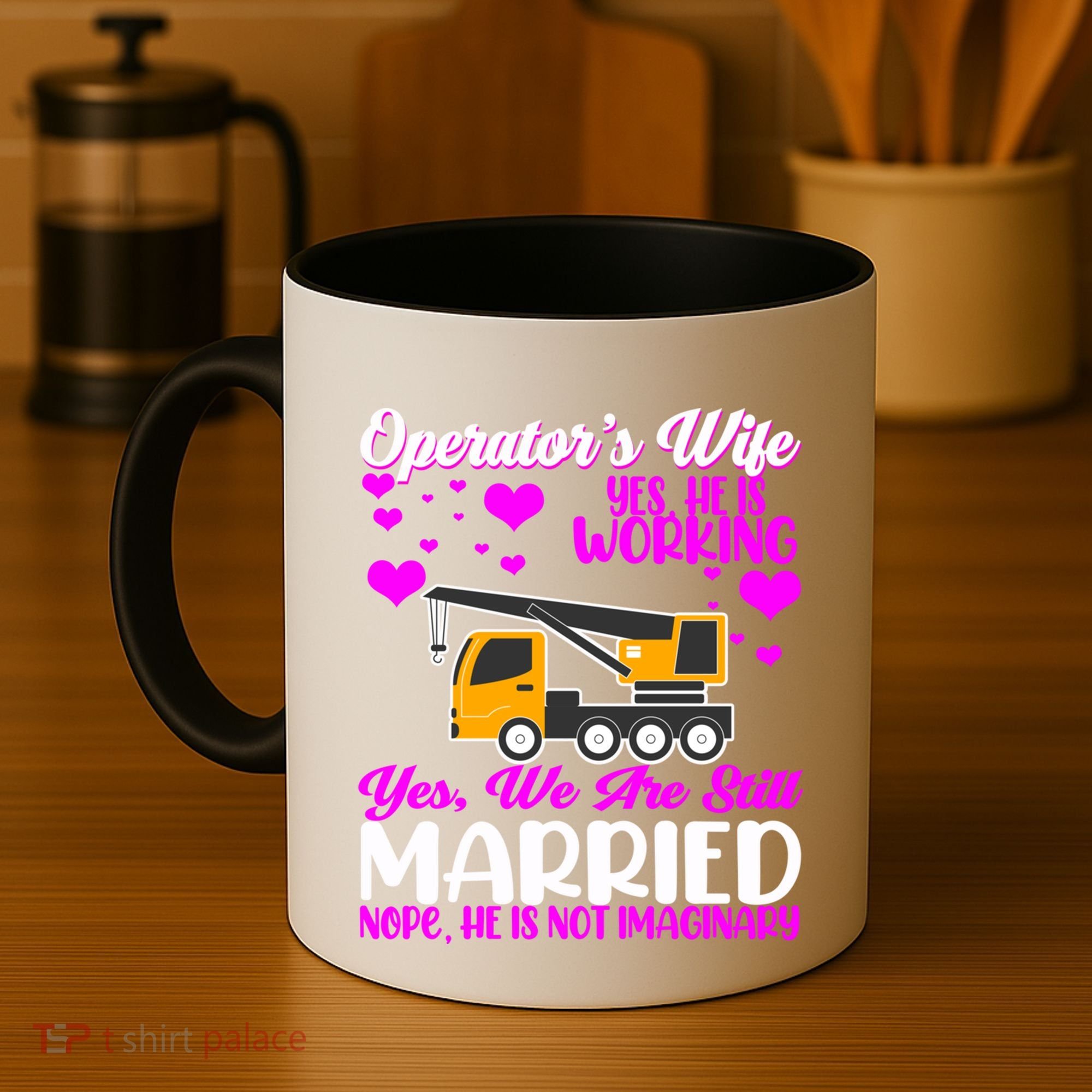 Wedding Anniversary Valentine's Day Mobile Crane Operator Gift Coffee Mug
