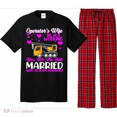 Wedding Anniversary Valentine's Day Mobile Crane Operator Gift Pajama Set