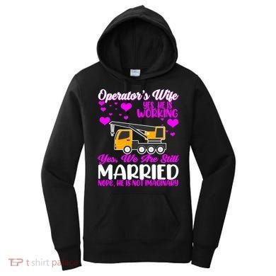 Wedding Anniversary Valentine's Day Mobile Crane Operator Gift Women's Hoodie