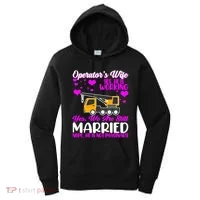 Wedding Anniversary Valentine's Day Mobile Crane Operator Gift Women's Hoodie thumb 0