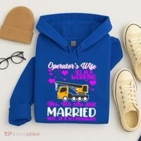 Wedding Anniversary Valentine's Day Mobile Crane Operator Gift Hoodie thumb 4