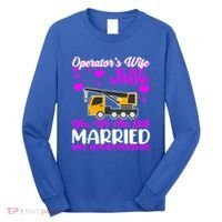 Wedding Anniversary Valentine's Day Mobile Crane Operator Gift Long Sleeve Shirt thumb 0