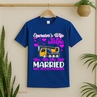 Wedding Anniversary Valentine's Day Mobile Crane Operator Gift T-Shirt thumb 2
