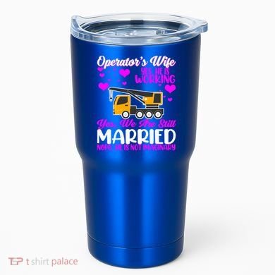 Wedding Anniversary Valentine's Day Mobile Crane Operator Gift Tumbler
