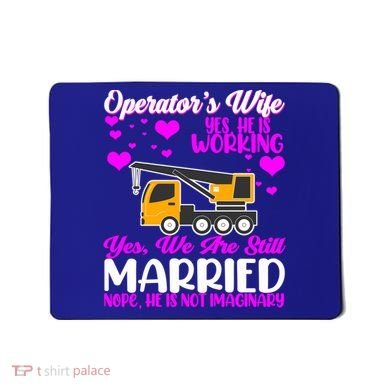 Wedding Anniversary Valentine's Day Mobile Crane Operator Gift Mousepad