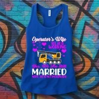 Wedding Anniversary Valentine's Day Mobile Crane Operator Gift Women's Tank Top thumb 3