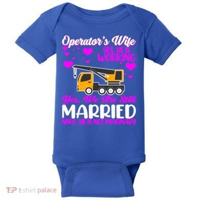 Wedding Anniversary Valentine's Day Mobile Crane Operator Gift Baby Bodysuit