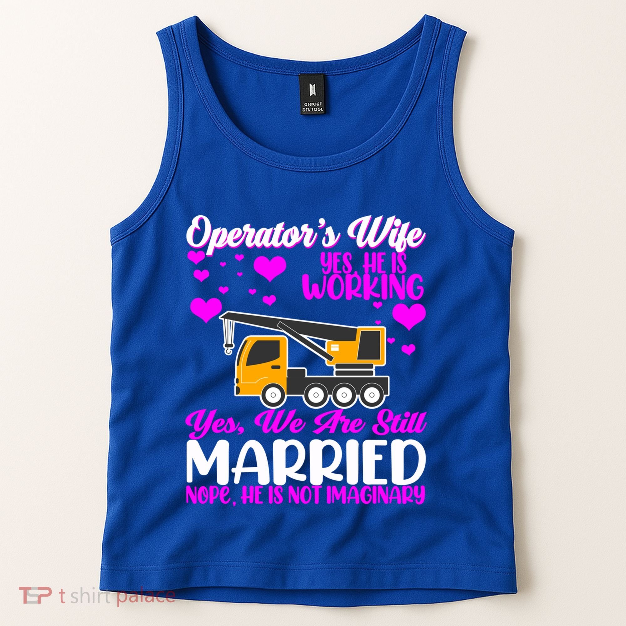 Wedding Anniversary Valentine's Day Mobile Crane Operator Gift Tank Top