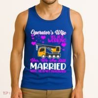 Wedding Anniversary Valentine's Day Mobile Crane Operator Gift Tank Top thumb 3