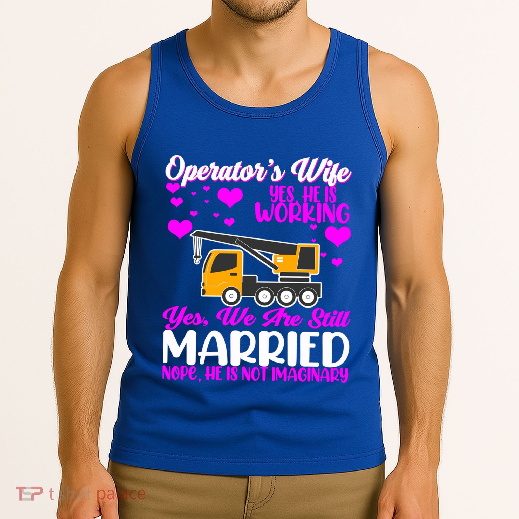 Wedding Anniversary Valentine's Day Mobile Crane Operator Gift Tank Top