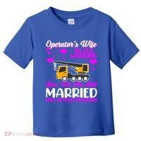 Wedding Anniversary Valentine's Day Mobile Crane Operator Gift Toddler T-Shirt thumb 0