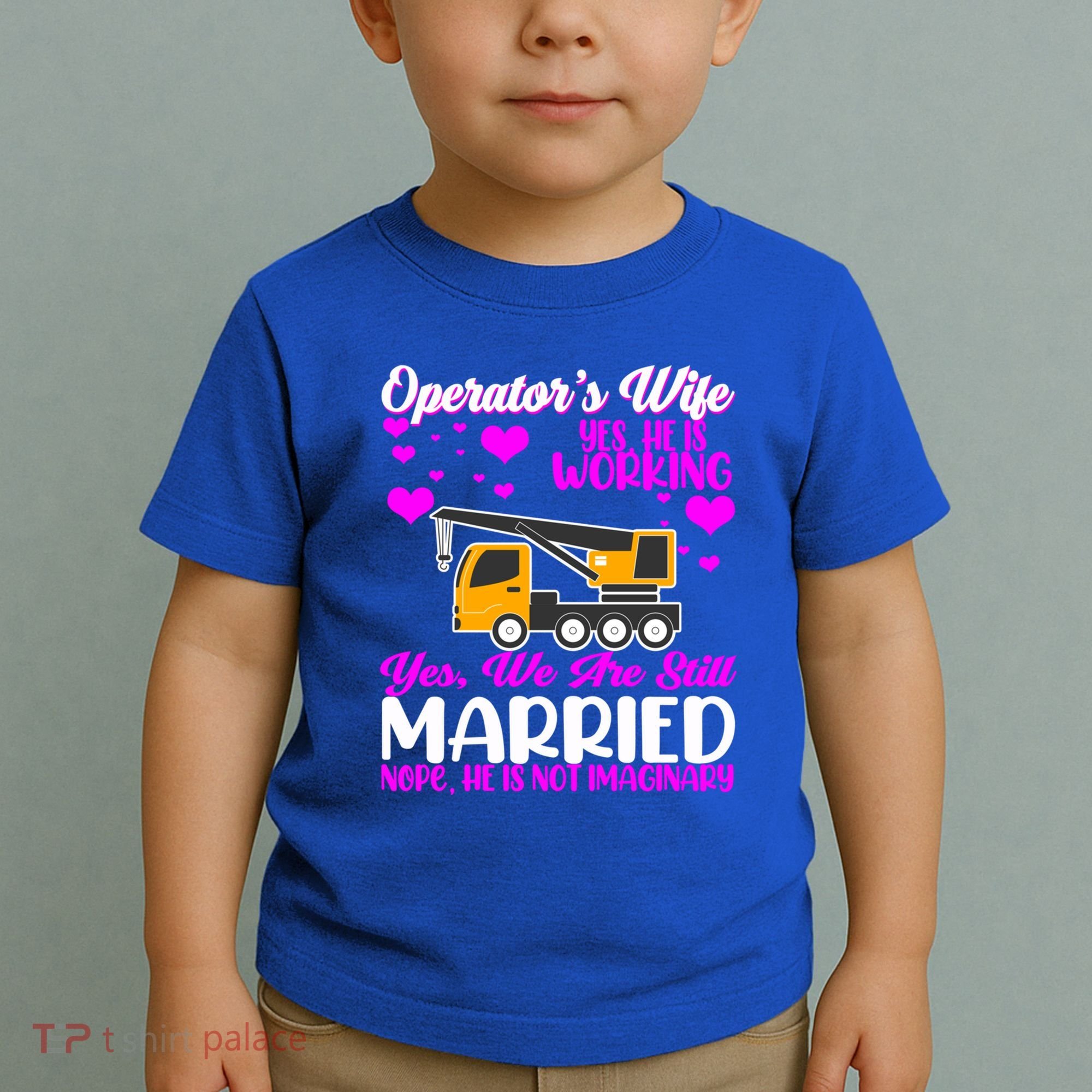 Wedding Anniversary Valentine's Day Mobile Crane Operator Gift Toddler T-Shirt
