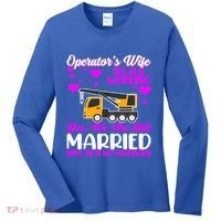 Wedding Anniversary Valentine's Day Mobile Crane Operator Gift Women's Long Sleeve Shirt thumb 0