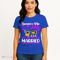 Wedding Anniversary Valentine's Day Mobile Crane Operator Gift Women's T-Shirt thumb 4