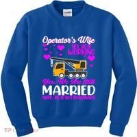 Wedding Anniversary Valentine's Day Mobile Crane Operator Gift Kids Sweatshirt thumb 0