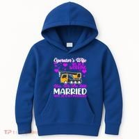 Wedding Anniversary Valentine's Day Mobile Crane Operator Gift Kids Hoodie thumb 0