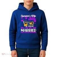 Wedding Anniversary Valentine's Day Mobile Crane Operator Gift Kids Hoodie thumb 4