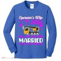Wedding Anniversary Valentine's Day Mobile Crane Operator Gift Kids Long Sleeve Shirt thumb 0