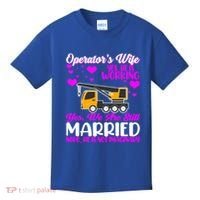 Wedding Anniversary Valentine's Day Mobile Crane Operator Gift Kids T-Shirt thumb 0