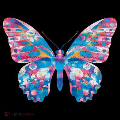 Wavy Colorful Butterfly Illustration  Coffee Mug