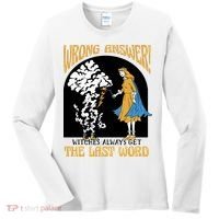 Wrong Answer Witches Always Get The Last Word Women's Long Sleeve Shirt thumb 0