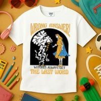 Wrong Answer Witches Always Get The Last Word Kids T-Shirt thumb 3